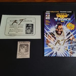 MR T AUTOGRAPH COMIC BOOK